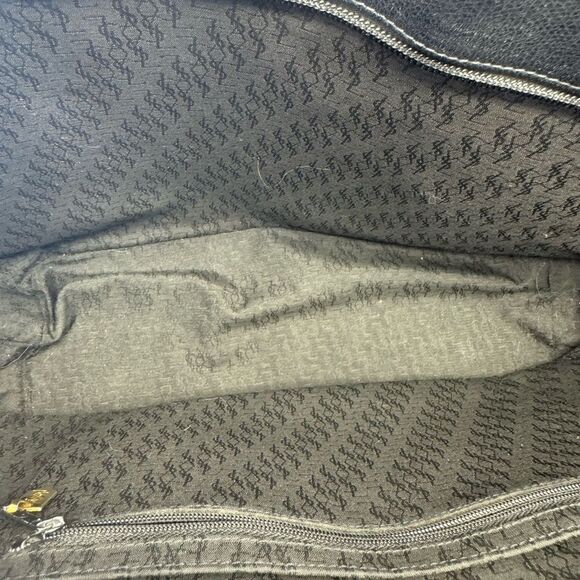 Yves Saint Laurent Studded Y Black Leather Tote Bag Large - Picture 14 of 15